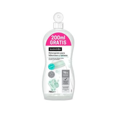 SUAVINEX DETERGENTE TETINAS Y BIBERONES 1 BOTELLA 550 ML + 200 ML FREE