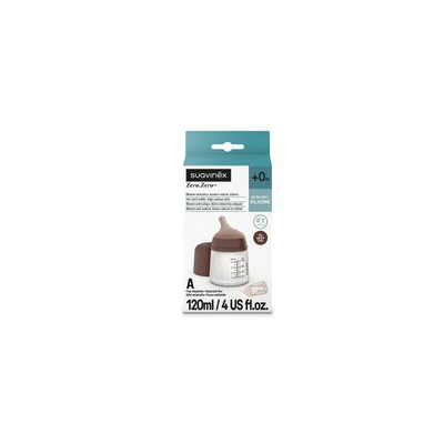 SUAVINEX ZERO ZERO BIBERON ANTICOLICO T SILICONA 1 ENVASE 120 ML FLUJO ADAPTABLE COLOR DEEP