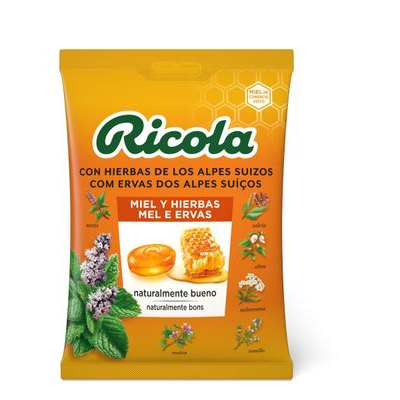 RICOLA CARAMELOS 1 ENVASE 70 G SABOR MIEL Y HIERBAS