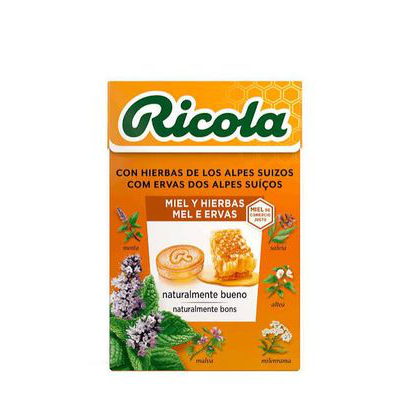 RICOLA CARAMELOS 1 ENVASE 50 G SABOR MIEL Y HIERBAS
