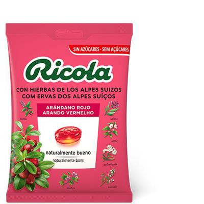 RICOLA CARAMELOS SIN AZUCAR ARANDANO ROJO BOLSA 70 G