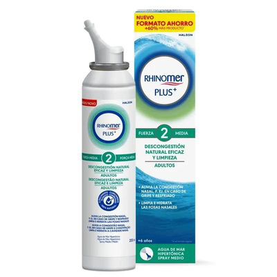 RHINOMER PLUS ADULTOS FUERZA 2 MEDIA 1 SPRAY 200 ML