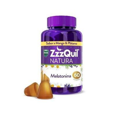 ZZZQUIL NATURA 60 GUMMIES SABOR MANGO & PLATANO