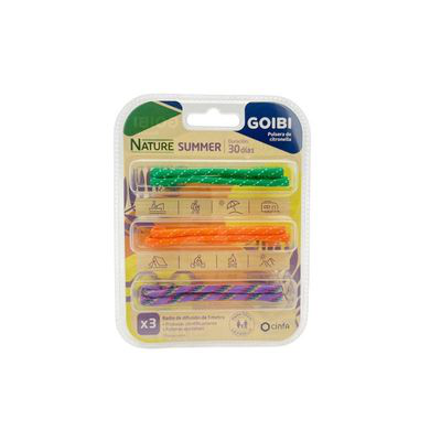 GOIBI PULSERA DE CITRONELLA NATURE 3 PULSERAS SUMMER