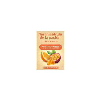 SV CARAMELOS NARANJA Y FRUTA PASION 35G CAJA