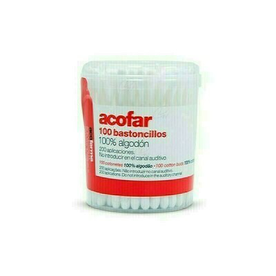 BASTONCILLOS COTTON ACOFAR  100 U