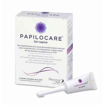 PAPILOCARE GEL VAGINAL 7 CANULAS 5 ML