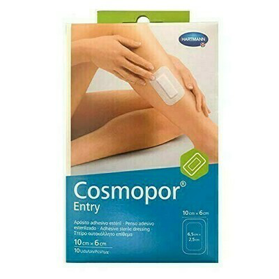COSMOPOR ENTRY APOSITO ESTERIL 10 X 6 CM 10 U