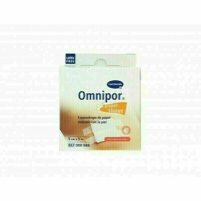 ESPARADRAPO HIPOALERGICO OMNIPOR DE PAPEL 5 M X