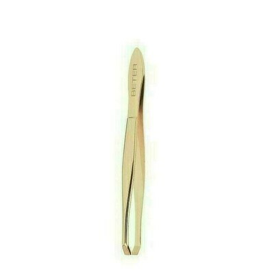 PINZAS DEPILAR BETER P CANGREJO DORADA 9,3 CM