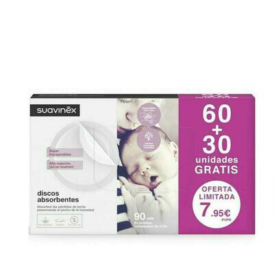 SUAVINEX DISCOS ABSORBENTES 60   30