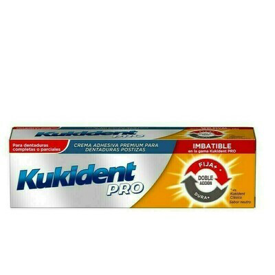KUKIDENT PRO DOBLE ACCION CREMA ADHESIVA PARA