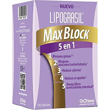 LIPOGRASIL MAXBLOCK 5 EN 1 120 CAPSULAS