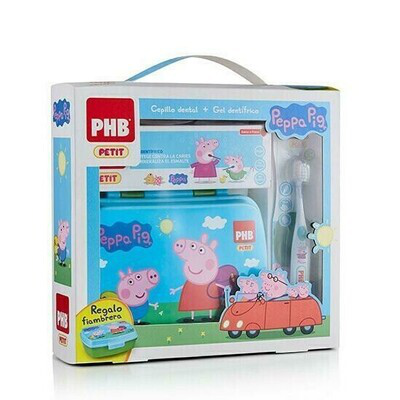 PACK PHB PETIT GEL DENTIFRICO Y CEPILLO INFANTIL + VASO DE REGALO PEPPA PIG