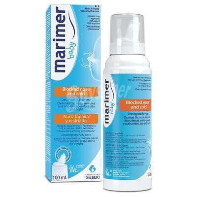MARIMER BABY  CONGESTIÓN NASAL Y RESFRIADOS HYPERTÓNICO 100 ML