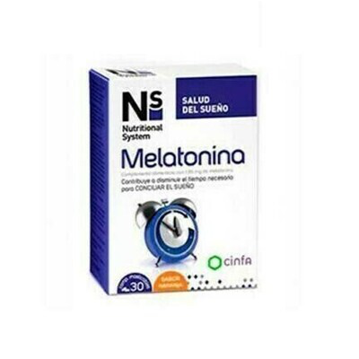 NS MELATONINA COMP MASTICABLES  NARANJA 1.95 MG 30 COMP