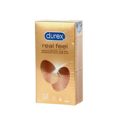 DUREX REAL FEEL PRESERVATIVO SIN LATEX 12 U