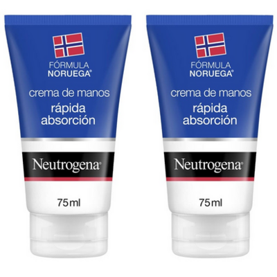 NEUTROGENA CREMA DE MANOS RAPIDA ABSORCION  75 ML 2 UNIDADES