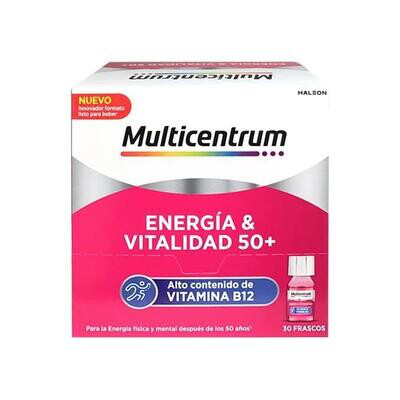 MULTICENTRUM ENERGIA  VITALIDAD +50  30 FRASCOS
