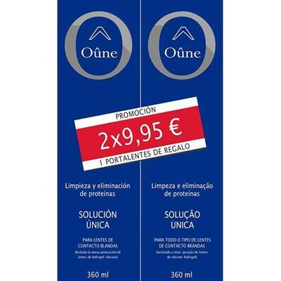 OUNE SOLUCION UNICA LENTES CONTACTO 2X1