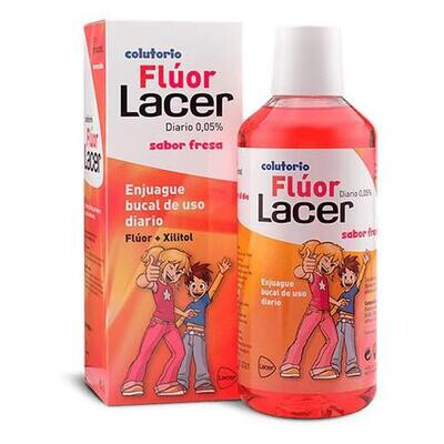 COLUTORIO FLUOR LACER INFANTIL DIARIO 500 ML.