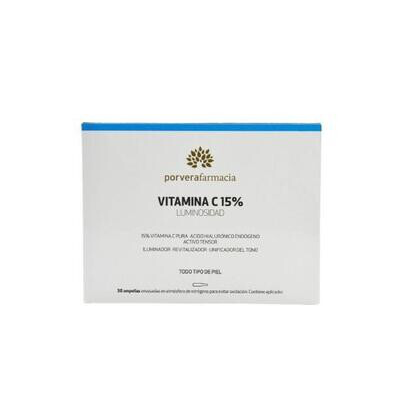 FARMACIA PORVERA  30 AMPOLLAs VIT C 15% PURA