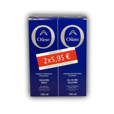 ONE LENTES DE CONTACTO BLANDAS SOLUCION UNICA 100 ML 2 U