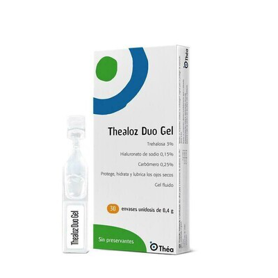 THEALOZ DUO GEL ESTERIL UNIDOSIS  0.4 G ML 30 UNIDOSIS