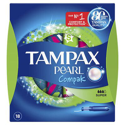 TAMPAX COMPAK PEARL SUPER 18 UN