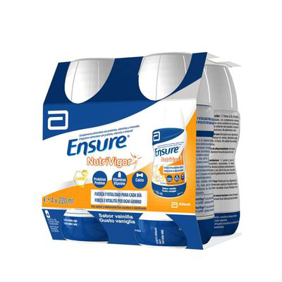 ENSURE NUTRIVIGOR BOTELLA  4 BOTELLA 220 ML VAINILLA