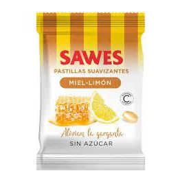 SAWES CARAMELOS BOLSA SIN AZUCAR  1 BOLSA 50 G SABOR MIEL LIMON