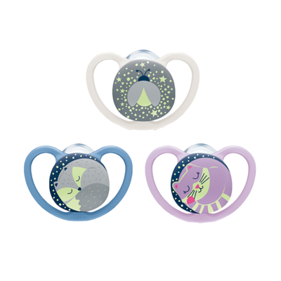 CHUPETE SILICONA NUK SPACE NIGTH 0 - 6 MESES 1 UNIDAD