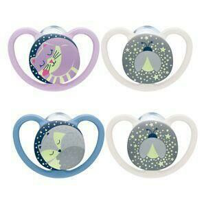 CHUPETE SILICONA NUK SPACE NIGTH 1 UNIDAD 18-36 MESES
