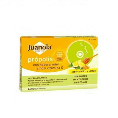 JUANOLA PROPOLIS HIEDRA PASTILLAS BLANDAS  F DEL BOSQUE 24 P