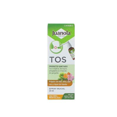 JUANOLA TOS SPRAY BUCAL  SABOR MIEL MENTOLADA 20 ML