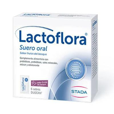 LACTOFLORA SUERO ORAL  6 SOBRES DUOCAM SABOR FRUTAS DEL BOSQ