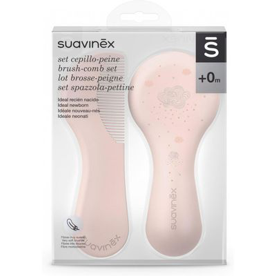 SUAVINEX SET CEPILLO PEINE ROSA