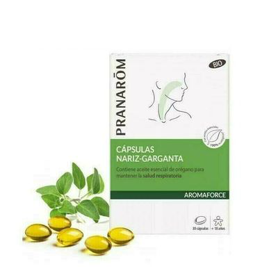 PRANAROM AROMAFORCE CAPSULAS 1 NARIZ GARGANTA  30 CAPSULAS