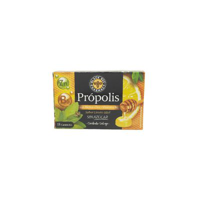 BLACK BEE PHARMACY CARAMELOS PROPOLIS 12 CAJAS 18 CARAMELOS SABOR LIMON MIEL