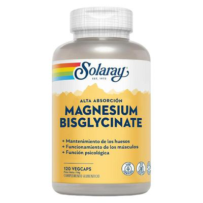 SOLARAY MAGNESIUM BISGLYCINATE 120 CAPS