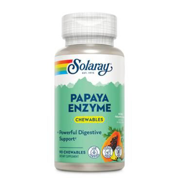 SOLARAY PAPAYA ENZYME 90CAPS