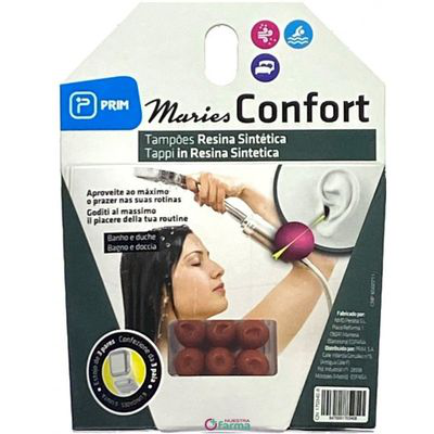 PRIM TAPONES OIDOS RESINA SINTETICA MARIES CONFORT 6 UNIDADES
