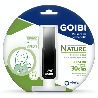 GOIBI PULSERA DE CITRONELLA NATURE  1 PULSERA NEGRA