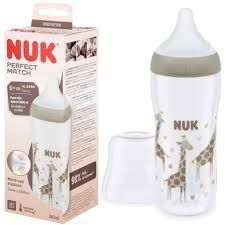 BIBERON FC   PP SILICONA NUK PERFECT MATCH   6 MESES 1 UNIDAD 360 ML