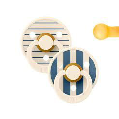 TUTETE BIBS COLOUR NATURAL ROUND BLUE MIX T. 2