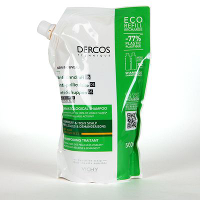 DERCOS CHAMPU ANTICASPA DS CABELLO SECO  1 BOLSA 500 ML