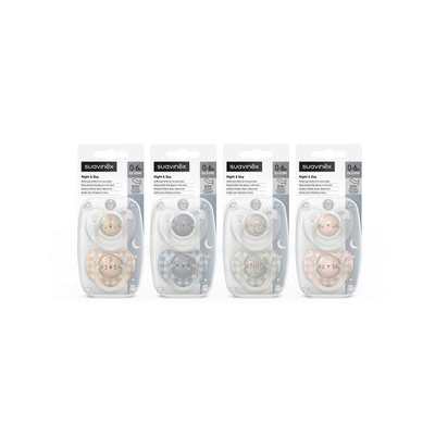SUAVINEX CHUPETE SILICONA T ANATOMICA NOCHE 0- 6 M 2 U