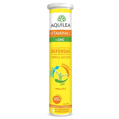 AQUILEA VITAMINA C  ZINC COMP EFERVESCENTES  14 COMP