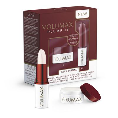 VOLUMAX PLUMP IT FILLER INSTINCT 1 STICK 4 G DIA + 1 TARRO BALSAMO 4 G NOCHE
