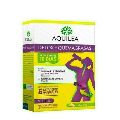 AQUILEA DETOX QUEMAGRASA 6 EXTRACTOS 10STI PIÑA
